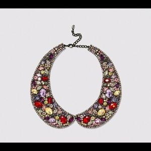 zara statement necklace jewel pan collar sparkle